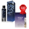 Chatler Luxury Black Woman - Eau de Parfum fur Damen 100 ml, Probe Armani Code Woman EDP 1,2 ml