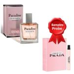 JFenzi Paradise - Eau de Parfum fur Damen, Eau de Parfum 100 ml, Probe Prada Paradoxe