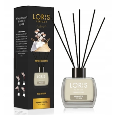 Loris Weiche Bettwäsche - Raumduft, Aroma Diffusor mit Stabchen 120 ml