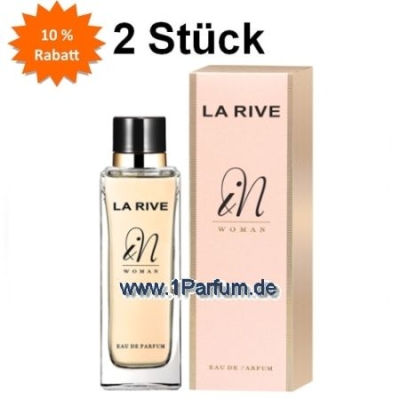 La Rive In Woman - Eau de Parfum fur Damen 90 ml, 2 Stuck