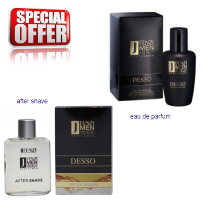 JFenzi Desso Gold Gentleman - Aktions-Set, Eau de Parfum 100 ml, Aftershave 100 ml