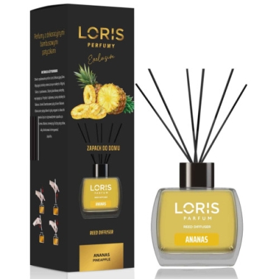 Loris Ananas - Raumduft, Aroma Diffusor mit Stabchen 120 ml