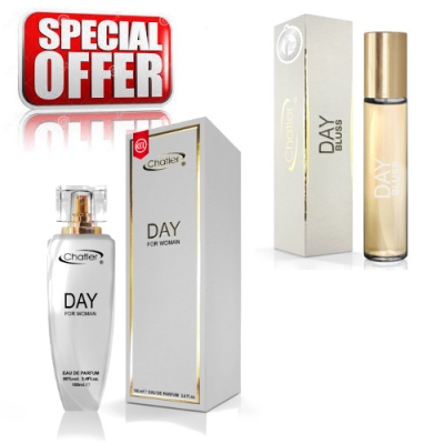 Chatler Day Women - Aktions-Set, Eau de Parfum 100 ml + Eau de Parfum 30 ml