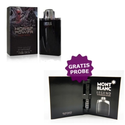 Linn Young Horse Power Men - Eau de Parfum 100 ml, Probe Mont Blanc Legend