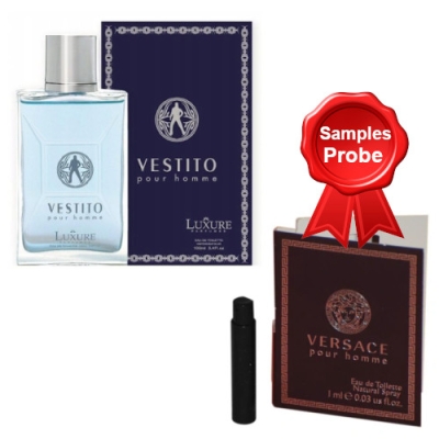 Luxure Vestito Pour Homme - Eau de Parfum 100 ml, Probe Versace Pour Homme