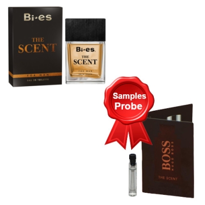 Bi-Es The Scent For Man 100 ml + Probe Hugo Boss The Scent Him