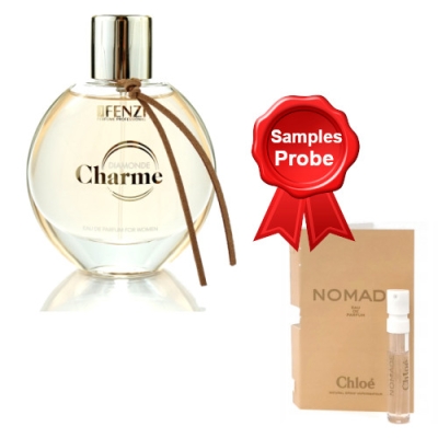 JFenzi Charme Diamonde - Eau de Parfum 100 ml, Probe Chloe Nomade