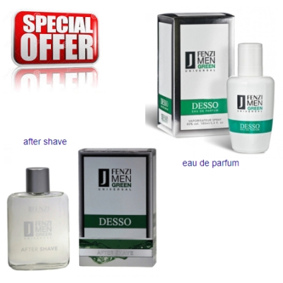 JFenzi Desso Green Universal Men - Aktions Set, Eau de Parfum, Aftershave