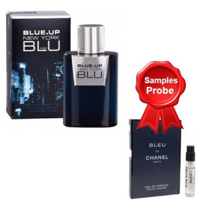 Blue Up New York Blu Man - Eau de Toilette 100 ml, Probe Chanel Bleu de Chanel