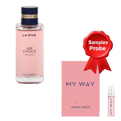 La Rive Her Choice - Eau de Parfum 100 ml, Probe Armani My Way