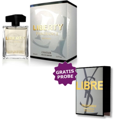 Chatler Liberty Fragrance - Eau de Parfum 100 ml, Probe Yves Saint Laurent Libre