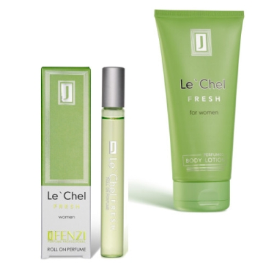 JFenzi Le Chel Fresh - Aktions-Set fur Damen, Roll-on 10 ml, Körperlotion 200 ml