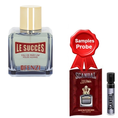 JFenzi Le Succes Homme - Eau de Parfum 100 ml, Probe Gaultier Scandal Homme